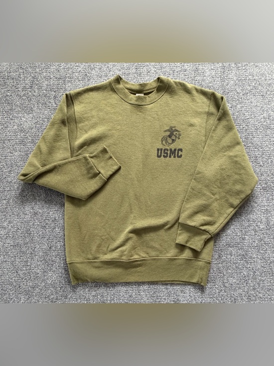 Elite Issue- DLA-Defense Logistics Agency Other - US Marine Corps Military Issue Sweatshirt Olive Green Small